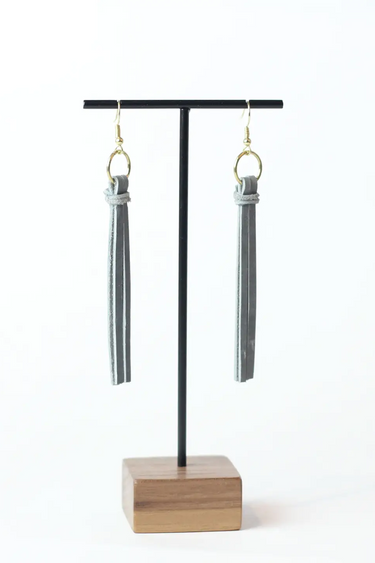 Leather Tassel Earrings